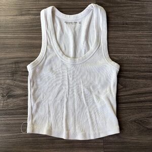 Abercrombie & Fitch White Crop Top